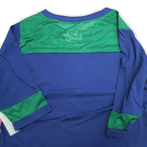 NBA Minnesota Timberwolves Womens Size L Kickoff T-Shirt 3/4 Sleeve Touch Royal - Picture 5 of 5